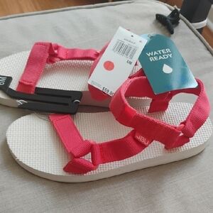 JBU Vibrant Aruba Pink and WhiteWater Ready Sandals SIZE 6M